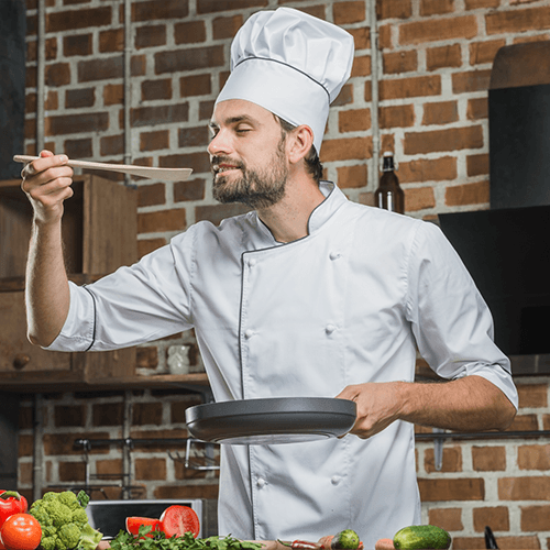 Food engineering laboratory with scientific equipment and fresh produce